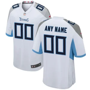 Mens Tennessee Titans Nike White Custom Game Jersey