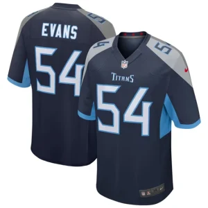 Mens Tennessee Titans Rashaan Evans Nike Navy Game Jersey