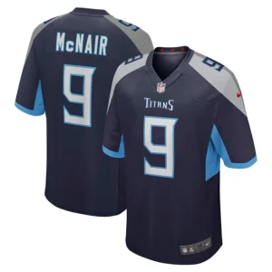 Mens Tennessee Titans Steve McNair Nike Navy Game Retired Player Jersey