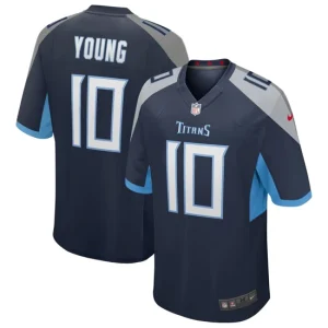 Mens Tennessee Titans Vince Young Nike Navy Game Retired Player Jersey