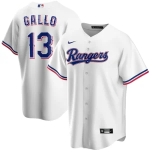 Mens Texas Rangers Joey Gallo Nike White Alternate Player Jersey