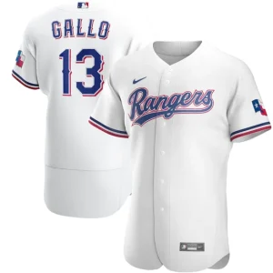 Mens Texas Rangers Joey Gallo Nike White Home Official Player Jersey