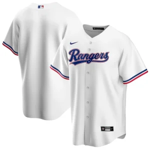 Mens Texas Rangers Nike White Home Team Jersey 1