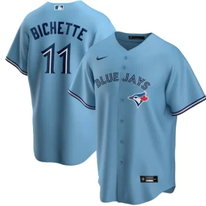 Mens Toronto Blue Jays Bo Bichette Nike Powder Blue Alternate Player Name Jersey