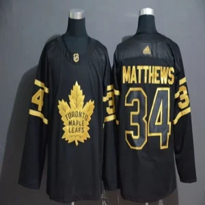 Mens Toronto Maple Leafs Auston Matthews 34 2018-19 Black Authentic