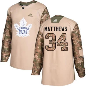 Mens Toronto Maple Leafs Auston Matthews 34 Authentic Camo Veterans Day Practice