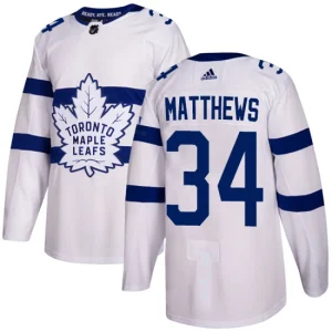 Mens Toronto Maple Leafs Auston Matthews 34 Authentic White 2018 Stadium Series