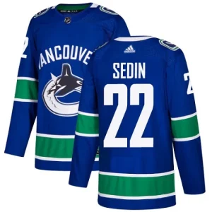 Mens Vancouver Canucks Daniel Sedin 22 Authentic Blue Home