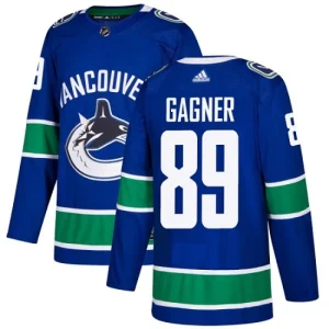 Mens Vancouver Canucks Sam Gagner 89 Authentic Blue Home