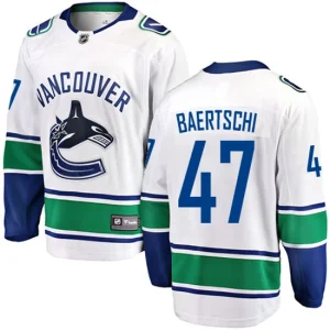 Mens Vancouver Canucks Sven Baertschi 47 Breakaway White Fanatics Branded Away