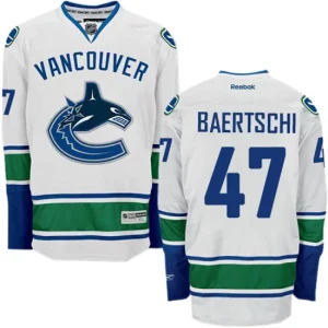 Mens Vancouver Canucks Sven Baertschi 47 Reebok White Away