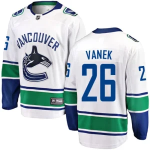 Mens Vancouver Canucks Thomas Vanek 26 Breakaway White Fanatics Branded Away