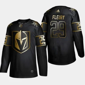 Mens Vegas Golden Knights Marc-Andre Fleury 29 2019 NHL Golden Edition Black Authentic Player