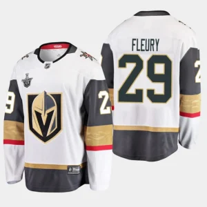 Mens Vegas Golden Knights Marc-Andre Fleury 29 White 2019 Stanley Cup Playoffs Away Player