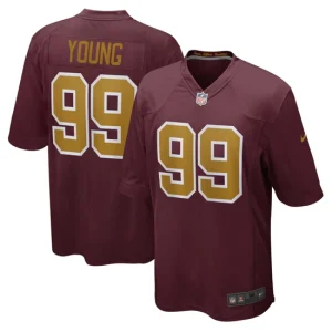 Mens Washington Football Team Chase Young Nike Burgundy Alternate Game Jersey