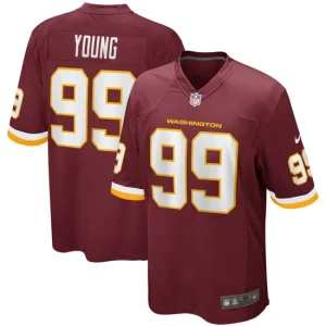 Mens Washington Football Team Chase Young Nike Burgundy Player Game Jersey