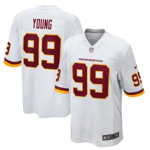 Mens Washington Football Team Chase Young Nike White Game Jersey