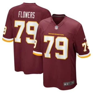 Mens Washington Football Team Ereck Flowers Nike Burgundy Game Jersey