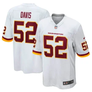 Mens Washington Football Team Jamin Davis Nike White Game Jersey