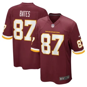 Mens Washington Football Team John Bates Nike Burgundy Game Jersey