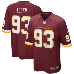 Mens Washington Football Team Jonathan Allen Nike Burgundy Home Game Jersey