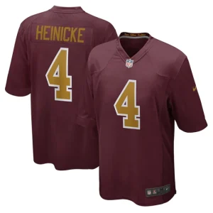 Mens Washington Football Team Taylor Heinicke Nike Burgundy Alternate Player Game Jersey