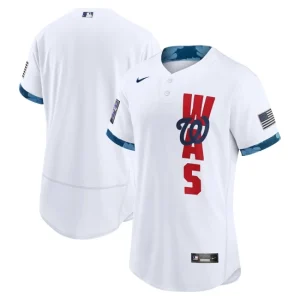 Mens Washington Nationals Nike White 2021 MLB All-Star Game Jersey