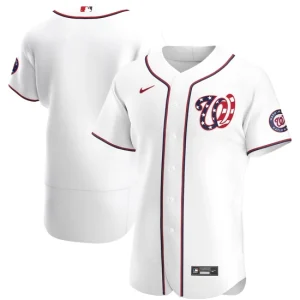 Mens Washington Nationals Nike White Alternate Team Logo Jersey