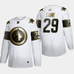 Mens Winnipeg Jets Patrik Laine 29 Golden Edition White Authentic