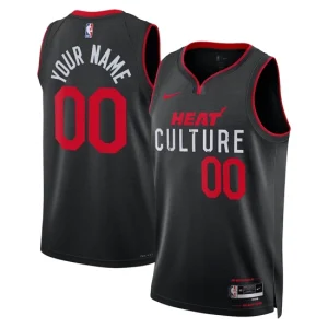 Miami Heat Nike City Edition Swingman Custom Jersey 2023 24