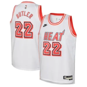 Miami Heat Nike Classic Edition Swingman Jersey - Custom - White - Jimmy Butler - Youth