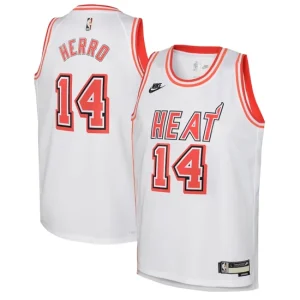 Miami Heat Nike Classic Edition Swingman Jersey - Custom - White - Tyler Herro - Youth