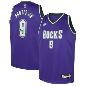 Milwaukee Bucks Nike Classic Edition Swingman Jersey - Purple - Bobby Portis Jr - Youth