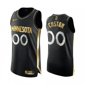 Minnesota Timberwolves 2020-21 Black Golden Edition Swingmans