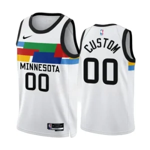 Minnesota Timberwolves Nike Custom White Version City Edition 2022-23 Swingman