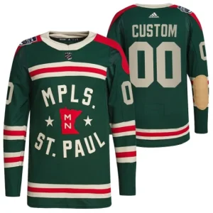 Minnesota Wild Custom 2022 Winter Classic Authentic Mens NHL Jersey