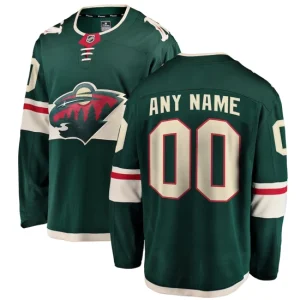 Minnesota Wild Fanatics Branded Home Green Breakaway Custom Jersey