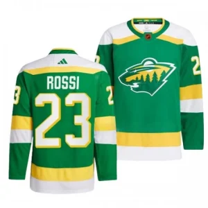 Minnesota Wild Marco Rossi 23 2022-23 Geen Reverse Retro 2.0 Authentic - Men