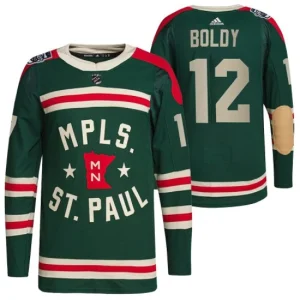 Minnesota Wild Matt Boldy 12 2022 Winter Classic Authentic - Men