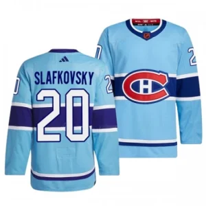 Montreal Canadiens Juraj Slafkovsky 20 2022-23 Blue Reverse Retro 2.0 Authentic - Men