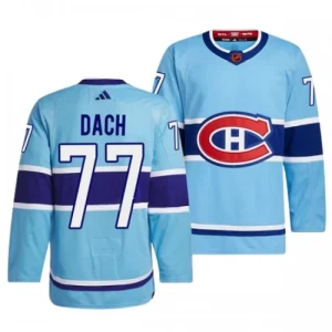 Montreal Canadiens Kirby Dach 77 2022-23 Blue Reverse Retro 2.0 Authentic - Men