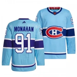 Montreal Canadiens Sean Monahan 91 2022-23 Blue Reverse Retro 2.0 Authentic - Men