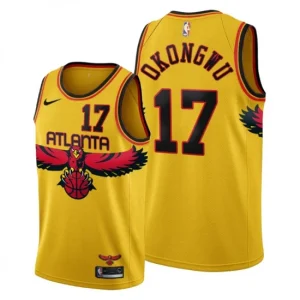 NBA Atlanta Hawks Onyeka Okongwu 17 2021-22 City Edition Throwback 90s Swingman