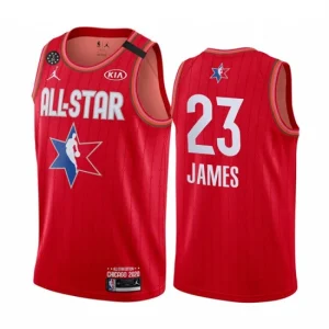 NBA Los Angeles Lakers LeBron James 23 2020 All-Star Jordan Brand Red Swingman - Mens