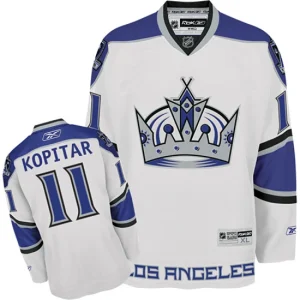 NHL Anze Kopitar Authentic Mens White - Reebok Los Angeles Kings 11