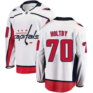 NHL Braden Holtby Breakaway Mens White - Fanatics Branded Washington Capitals 70 Away