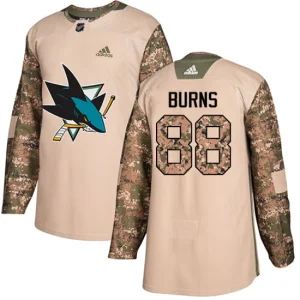 NHL Brent Burns Authentic Mens Camo - San Jose Sharks 88 Veterans Day Practice