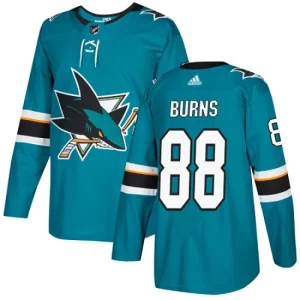 NHL Brent Burns Authentic Mens Teal Green - San Jose Sharks 88 Home