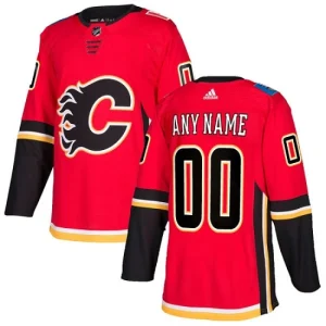 NHL Calgary Flames Customized Home Red Authentic