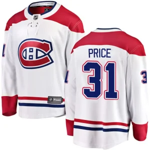 NHL Carey Price Breakaway Mens White - Fanatics Branded Montreal Canadiens 31 Away